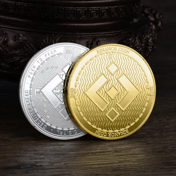 BNB Monedă Binance Crypto Monede de Aur, Argint Placat cu Metal BNB Fizice Monedă cu Cazul de Suveniruri Monedă Comemorativă de Colectie Cadou
